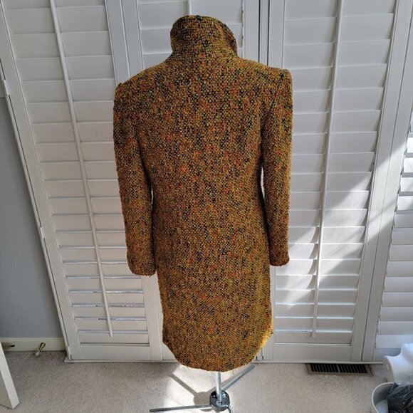 Beautiful Italian Tweed Dino Gaspari Wool and Cashmere Coat - Picture 3 of 12